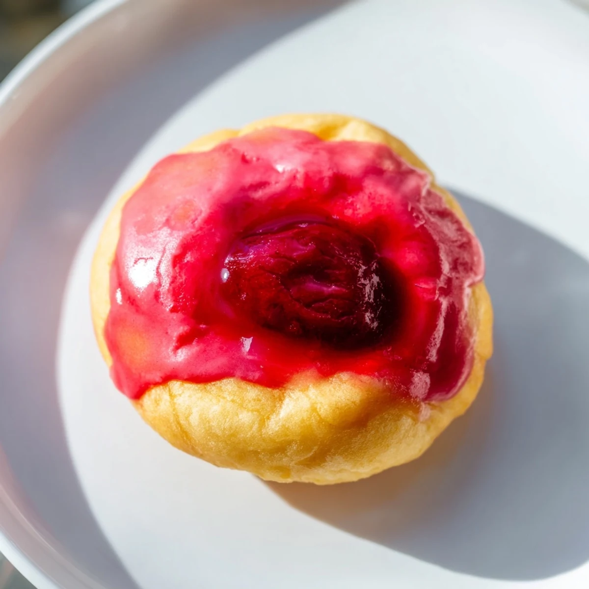 Mini Pączki Cherry Glaze