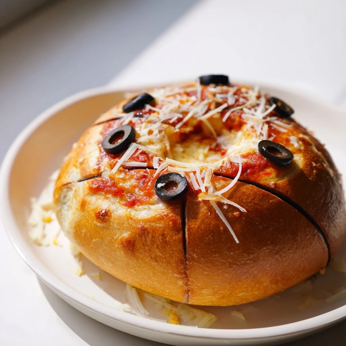 Golden Basketball Pizza Bites, mini pizzas with sizzling cheese, ready for dipping in savory sauce.