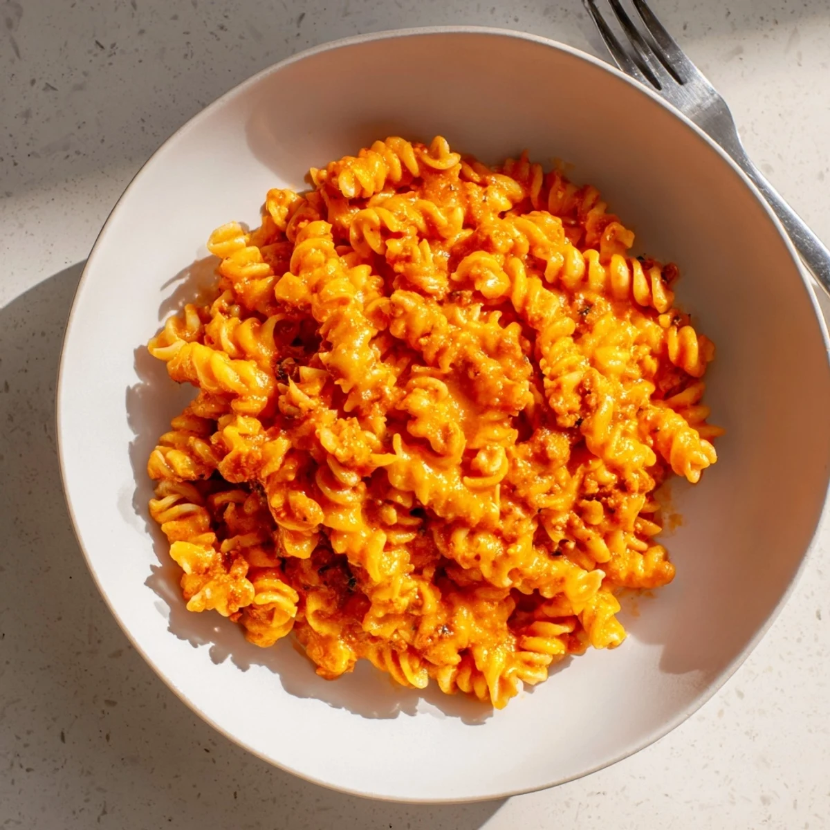 Steam rising from the layers of rich meat and cheesy goodness in this Tinis Baked Spaghetti recipe.