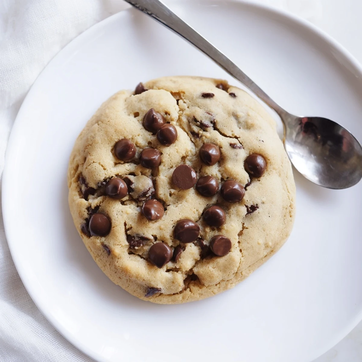 Golden-brown air-fryer chocolate chip cookies served warm, the perfect quick dessert anytime.