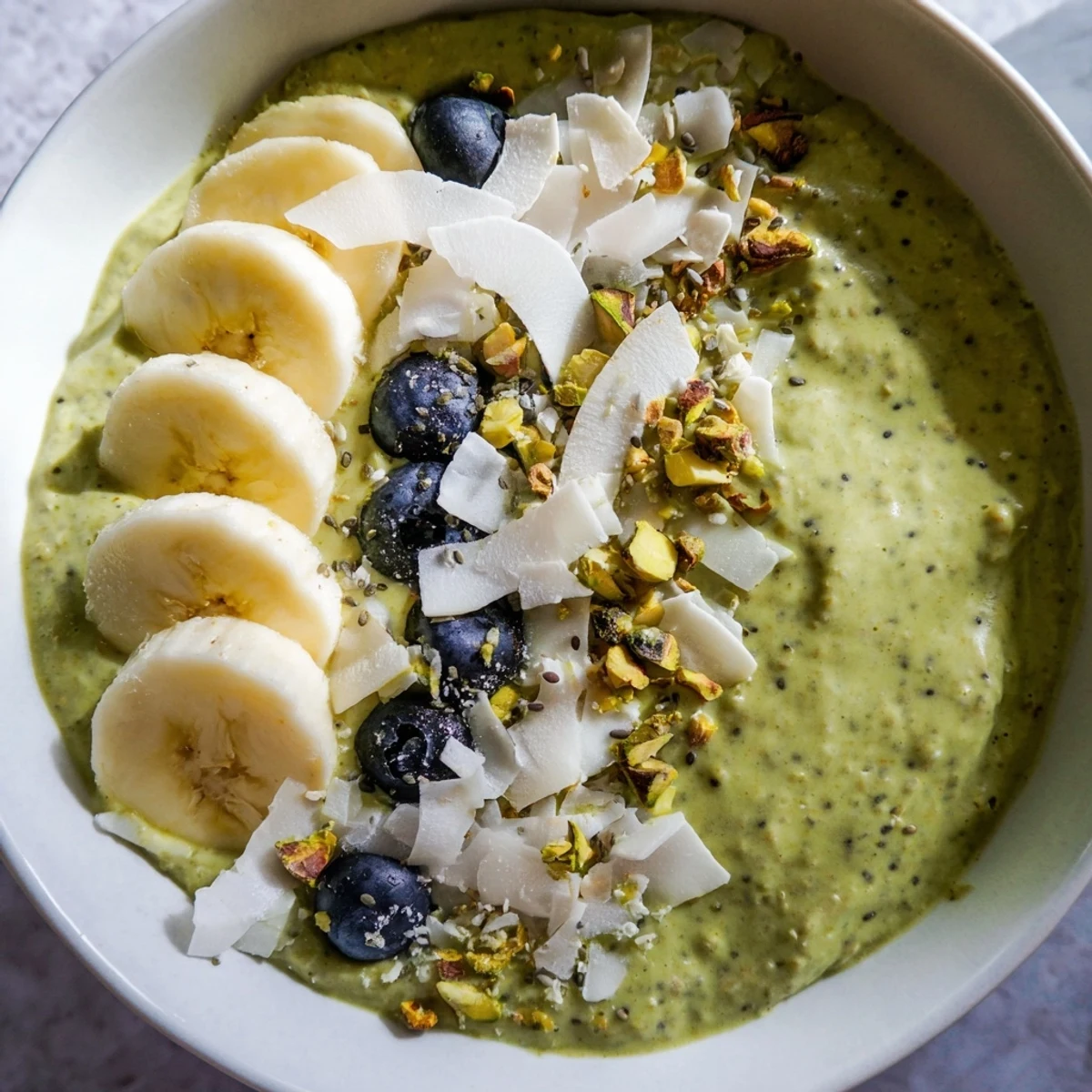 Enjoy a spoonful of Matcha Overnight Oats, a healthy and delicious make-ahead breakfast option.