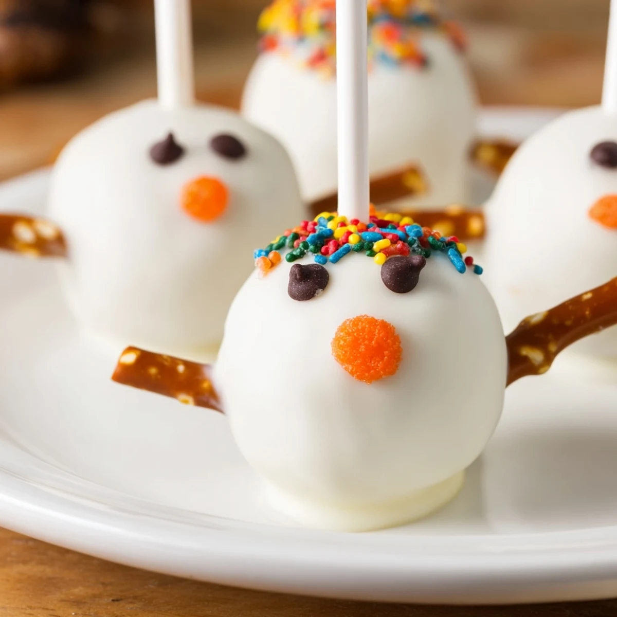 These delightful, homemade Oreo Snowman Cake Pops are the perfect sweet treat for winter celebrations.