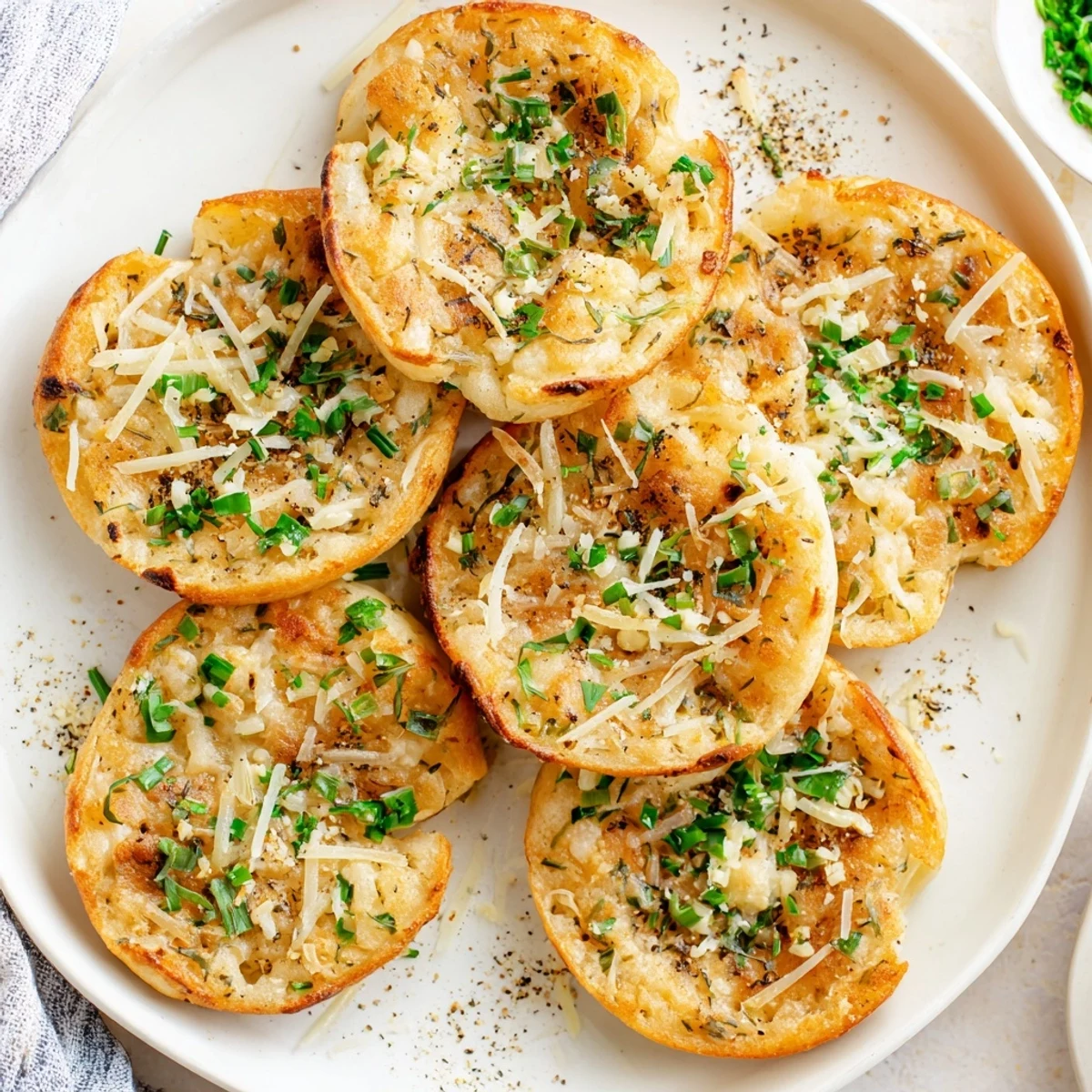Warm Cloud Bread Savory Toast served beside a small bowl of marinara sauce, perfect for a low-carb appetizer.