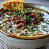 Ham Hock Bean Soup Cornbread