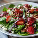Spring Strawberry Spinach Salad