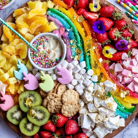 Magical Unicorn Rainbow Dessert