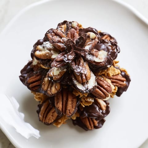 Pinecone Chocolate Nut Clusters