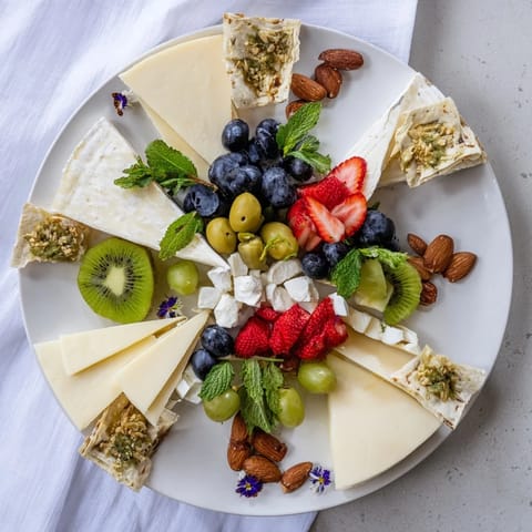 Artistic presentation of the Negative Space Puzzle, perfect for a party appetizer with various textures.