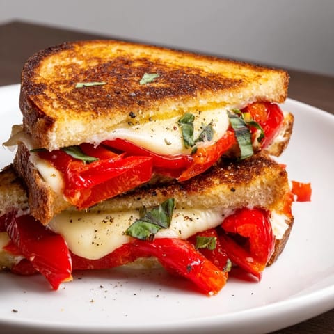 Roasted Red Pepper Grilled Cheese