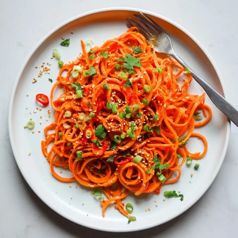 Carrot Ribbon Salad Asian-Style