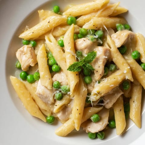 Pea & Mint Chicken Pasta