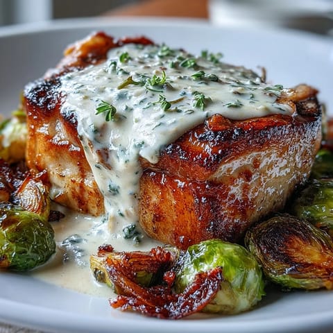 Keto Creamy Dijon Pork Chops