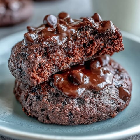 Fudgy and protein-packed cottage cheese cookies loaded with dark chocolate chunks, perfect for post-workout snacking or dessert.  