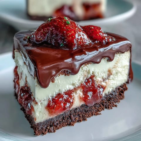 1. Easy Dubai Chocolate Strawberry Cheesecake Cups with rich chocolate ganache, creamy vanilla filling, and fresh strawberry slices in individual dessert cups.  