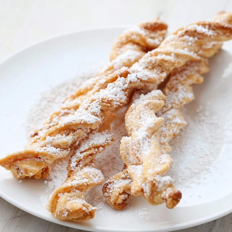 Homemade 5-Minute Angel Wing Cookies ready for enjoying, a delightful Polish pastry treat.