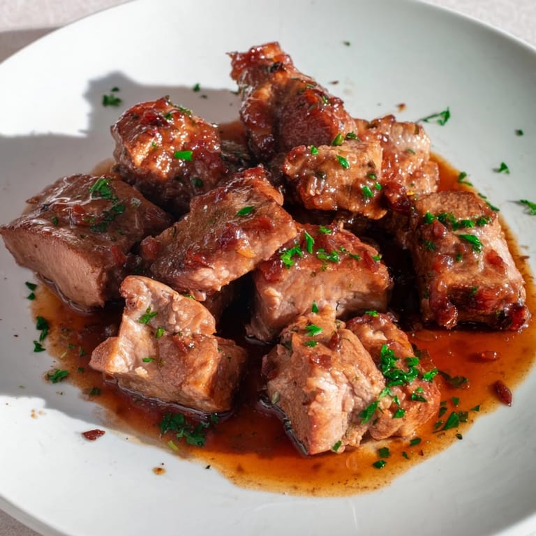 This flavorful Sweet and Sour Sauerbraten features fall-apart tender pork in a rich, tangy sauce.
