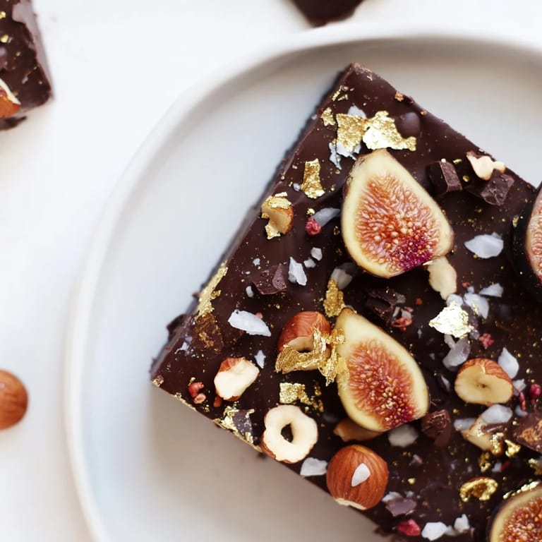 Enjoy a slice of The Midnight Mosaic, this luxurious dessert with bittersweet chocolate and salty olives.