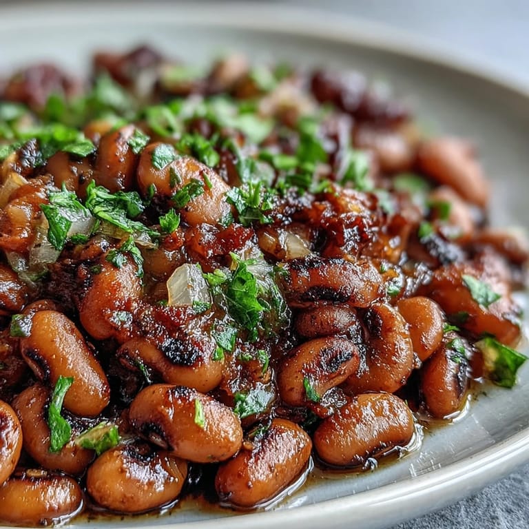 Steaming plate of Frozen Black-Eyed Peas Quick Version, featuring tender peas with onions and garlic, garnished with fresh parsley for a Southern dinner.