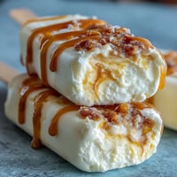 Creamy Greek yogurt and mango swirl freezer pops, a refreshing summer dessert with vibrant marbled layers.