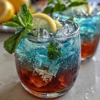 Vibrant lemonade bar setup with classic lemonade, colorful fruit syrups, and fresh garnishes for a DIY drink station.