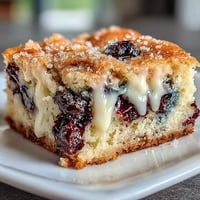 White Chocolate Lemon Blueberry Blondies with bursts of juicy blueberries and creamy white chocolate chips, baked to golden perfection.  